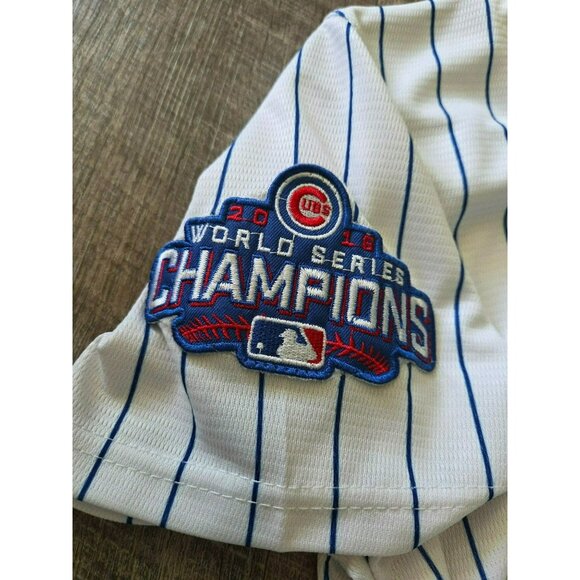 CUBS #17 Bryant Majestic 2016 World Series Champions Baseball Jersey Women's Sma - Picture 7 of 10